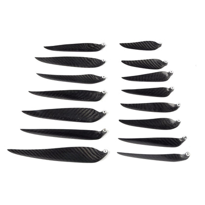 ZYHOBBY 9.5~18inch Twill Carbon Fiber Propeller Foldable Propeller for RC Airplane Multiple propeller sizes available