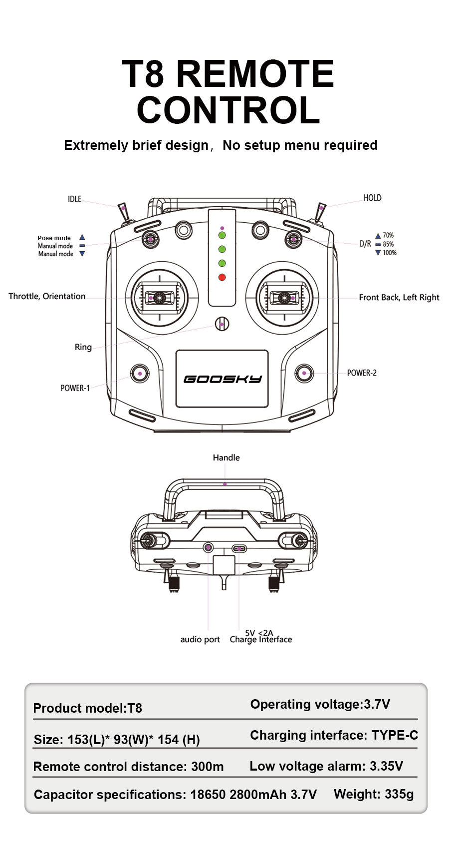 RC Helicopter goosky S1 Dual Brushless Direct Drive 3D with Carbon Fiber Frame GPS Flight Control System RTF