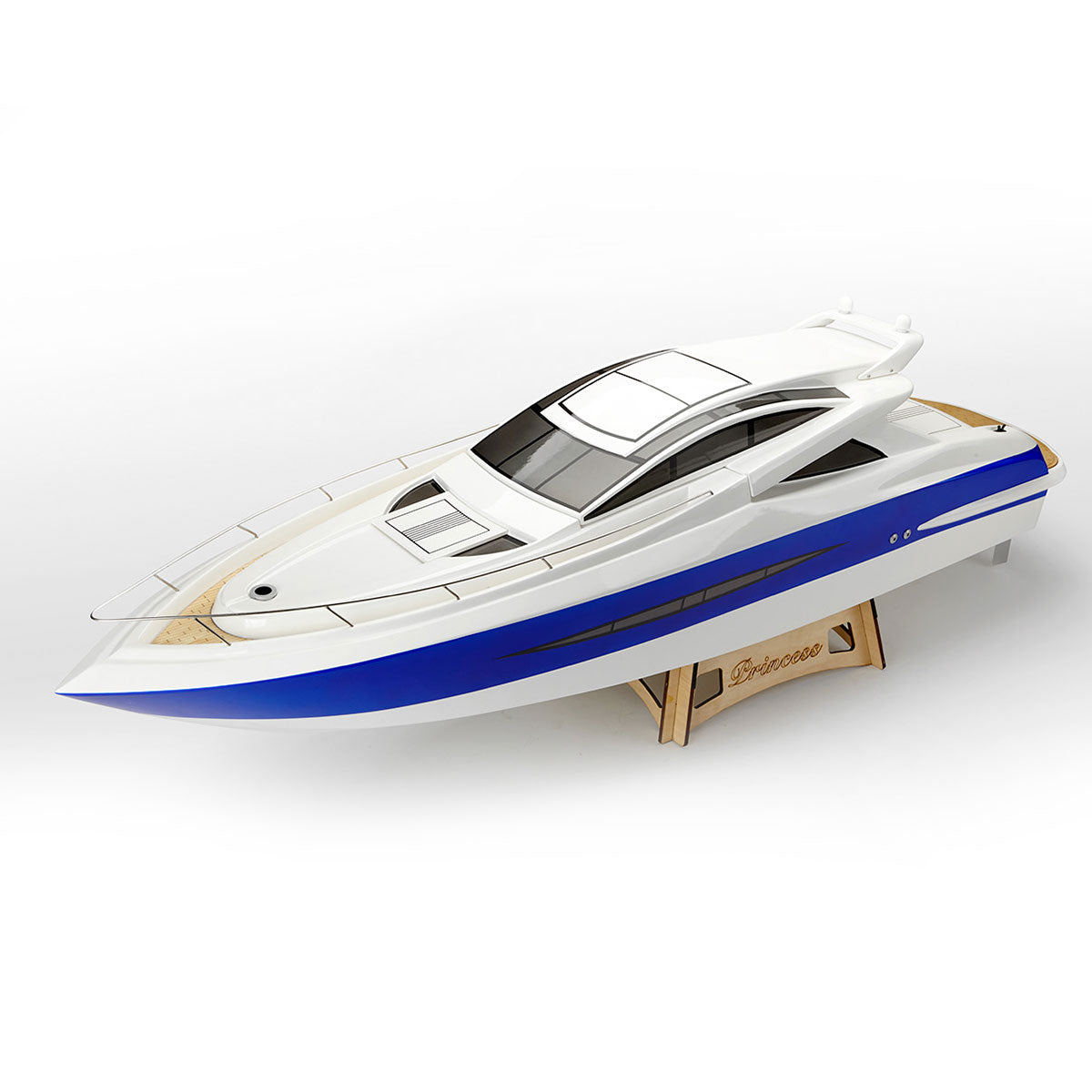 TFL 1305 Princess BWS 30°N 30CC Engine with Φ6.35mm Dual Rudder System Fiber Glass Gas RC Boat (ARTR Version)