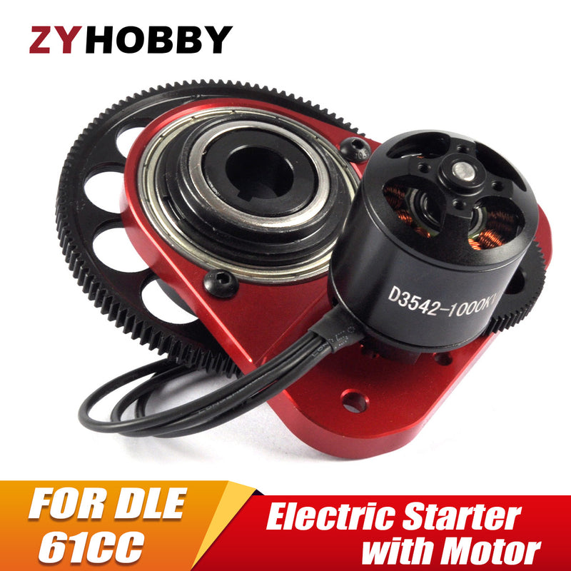 1 Set Electric Starter with Motor for DLE 61CC Gasoline Engine RC Airplane (Starter+Motor)