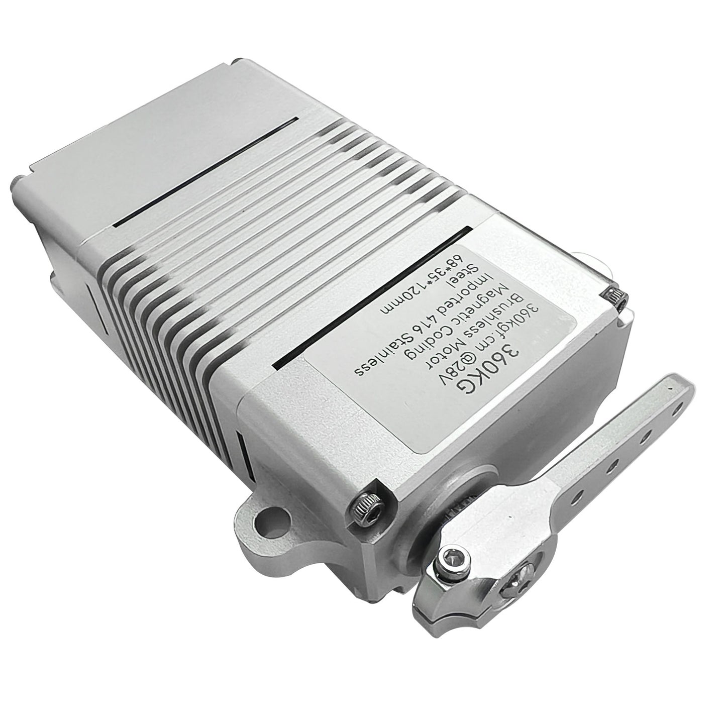 360kg High-Torque Brushless Servo Motor Stainless Steel Gears, Aluminum Alloy Case 380HV IP56 Waterproof Servo for RC Aircraft, Drones, Cars,Boats