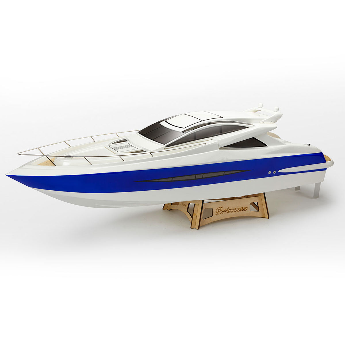 TFL 1305 Princess BWS 30°N 30CC Engine with Φ6.35mm Dual Rudder System Fiber Glass Gas RC Boat (ARTR Version)