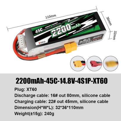 Grepow Lithium Polymer Battery ACE RC Aircraft Higher Capacity for ACE RC Aircraft