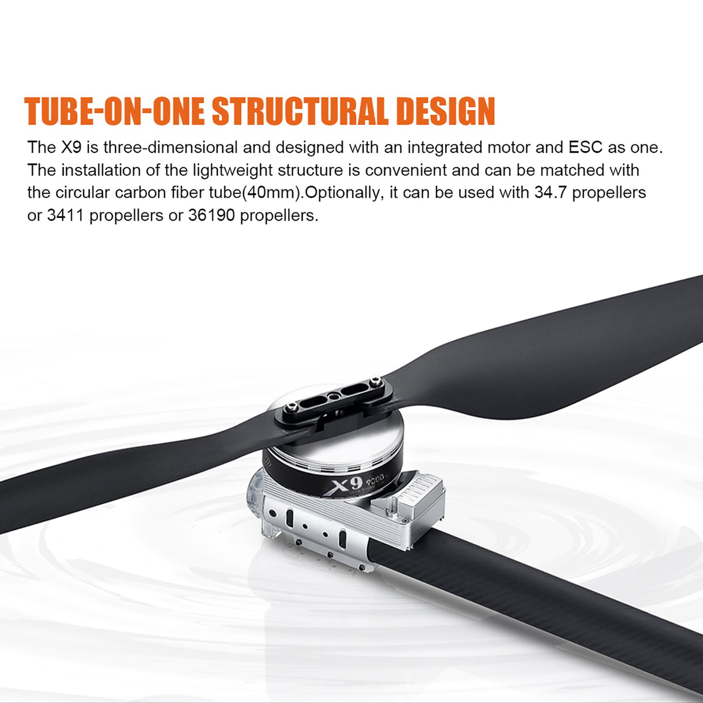 15KG Payload Training Machine Drone Frame UAV Frame With Hobbywing X9 Power System