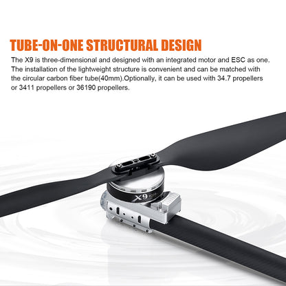 15KG Payload Training Machine Drone Frame UAV Frame With Hobbywing X9 Power System