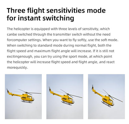 Flywing RTF BO105 470 V3 ADAC 10CH RC Helicopter With ACE Flight Control