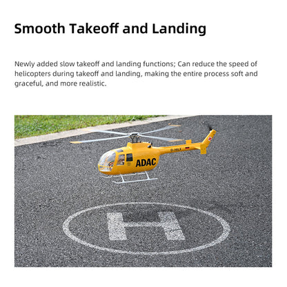 Flywing RTF BO105 470 V3 ADAC 10CH RC Helicopter With ACE Flight Control