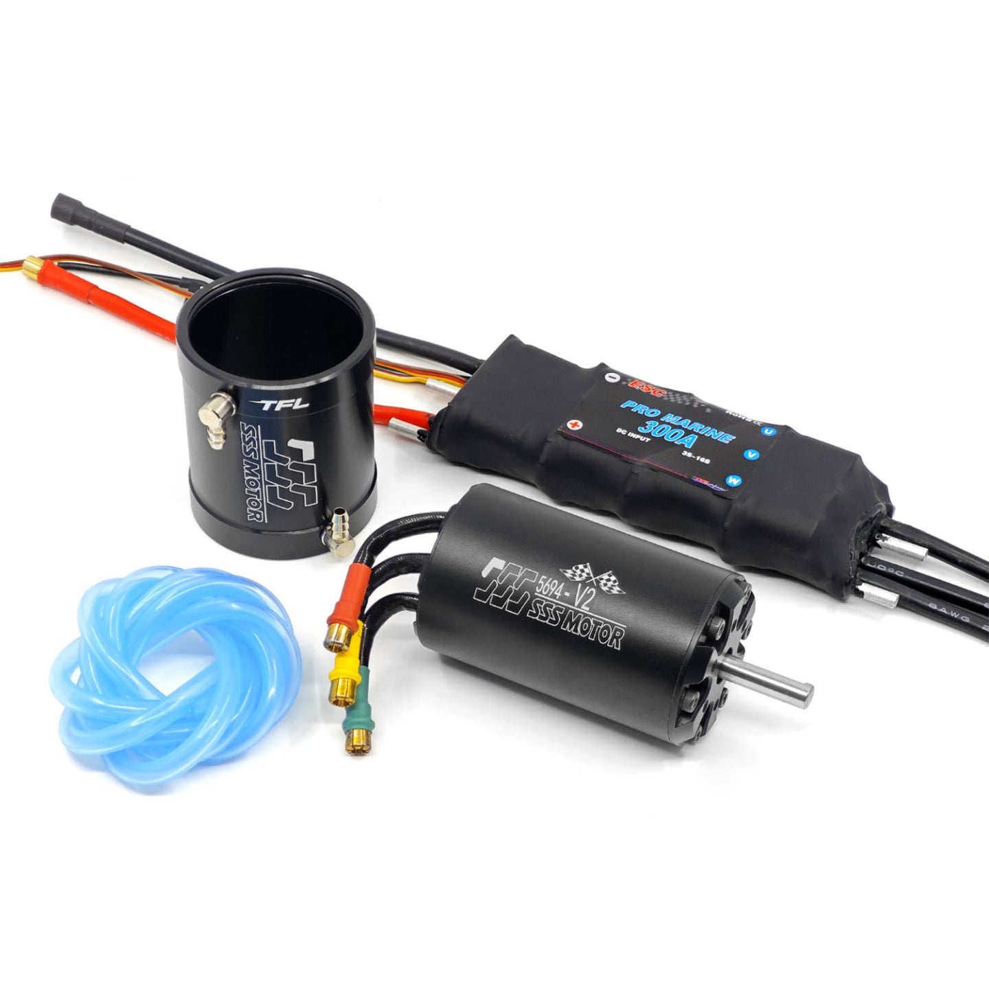 TFL 56 V2 KV800/500/390/230 SSS Motor with Seaking V4 300A ESC for RC Model Boat