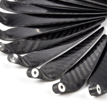 ZYHOBBY 9.5~18inch Twill Carbon Fiber Propeller Foldable Propeller for RC Airplane Multiple propeller sizes available