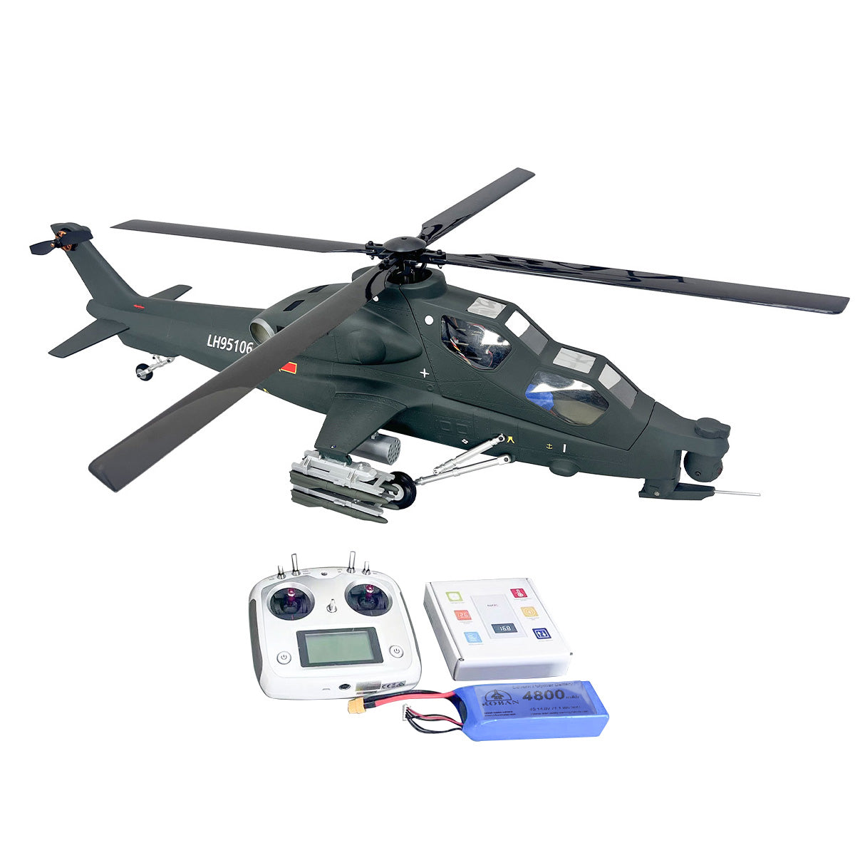 Roban 470Size 4-Blade CAIC Z-10 Attack Helicopter Fiery Thunderbol RC Helicopter X1/X2 flight control GPS Mode