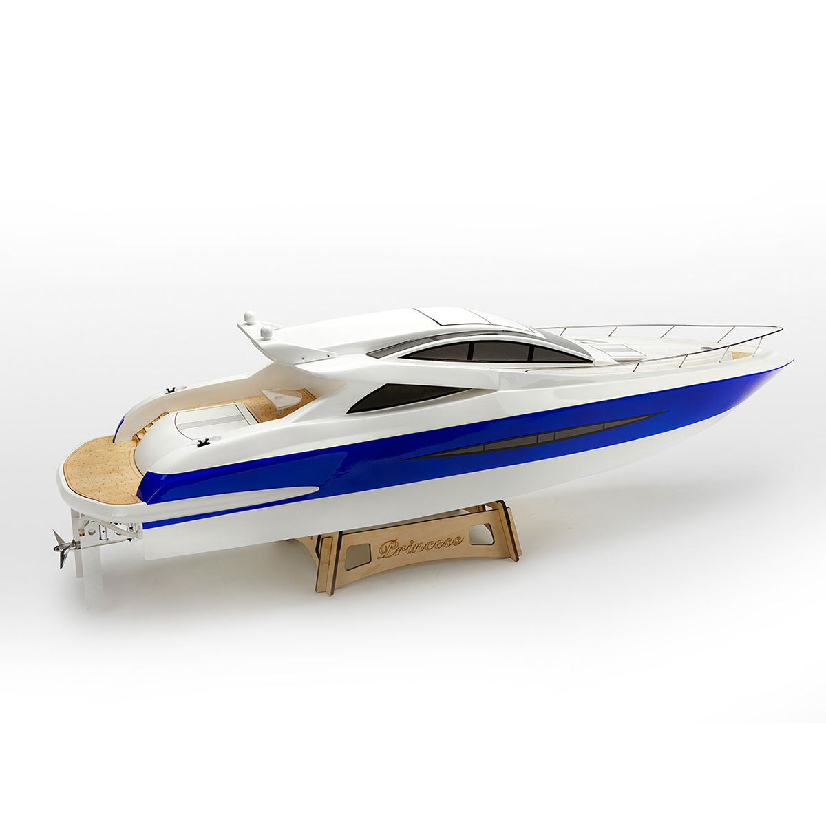 TFL 1305 Princess BWS 30°N 30CC Engine with Φ6.35mm Dual Rudder System Fiber Glass Gas RC Boat (ARTR Version)