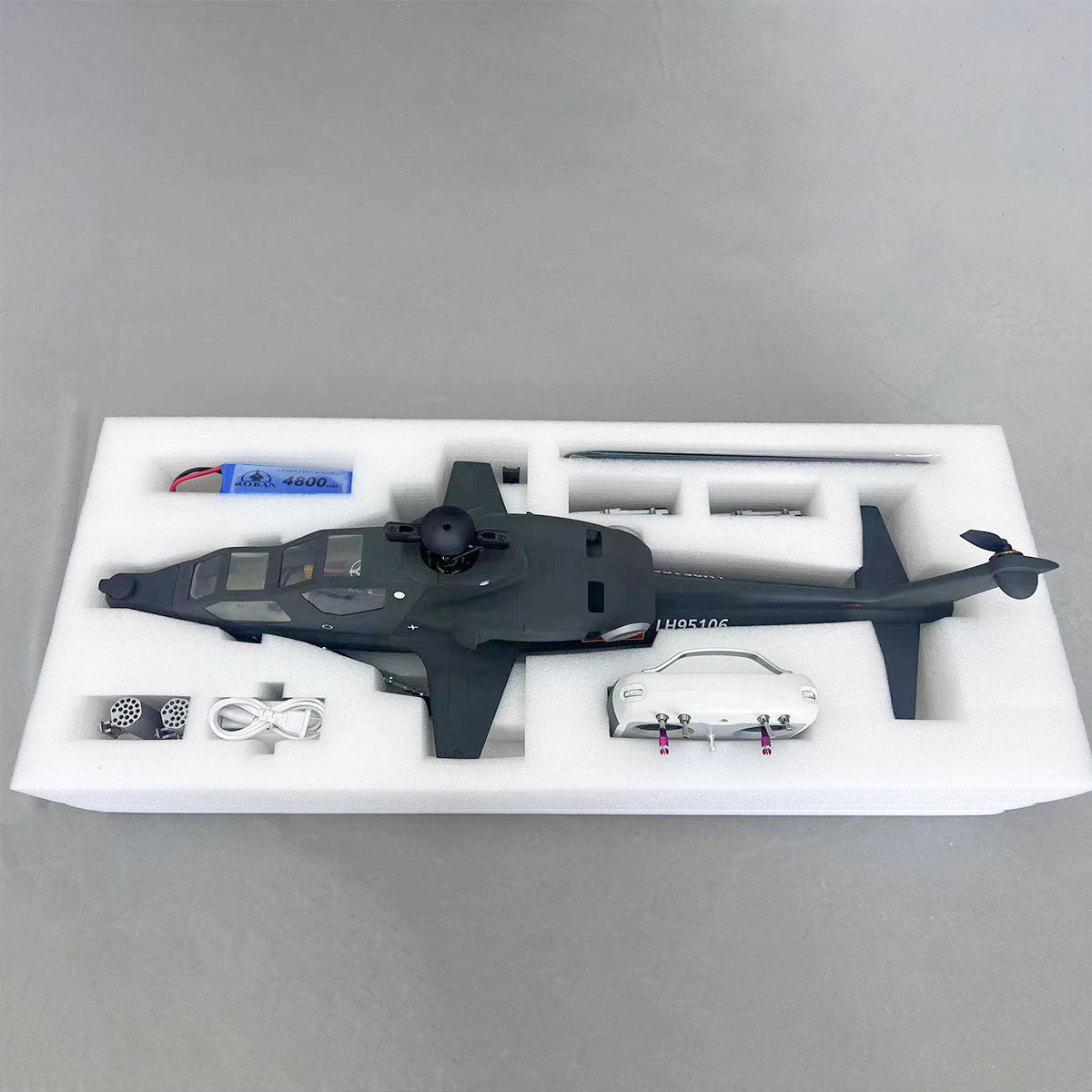 Roban 470Size 2-Blade CAIC Z-10 Attack Helicopter Fiery Thunderbol RC Helicopter X1/X2 Flight Control GPS Mode