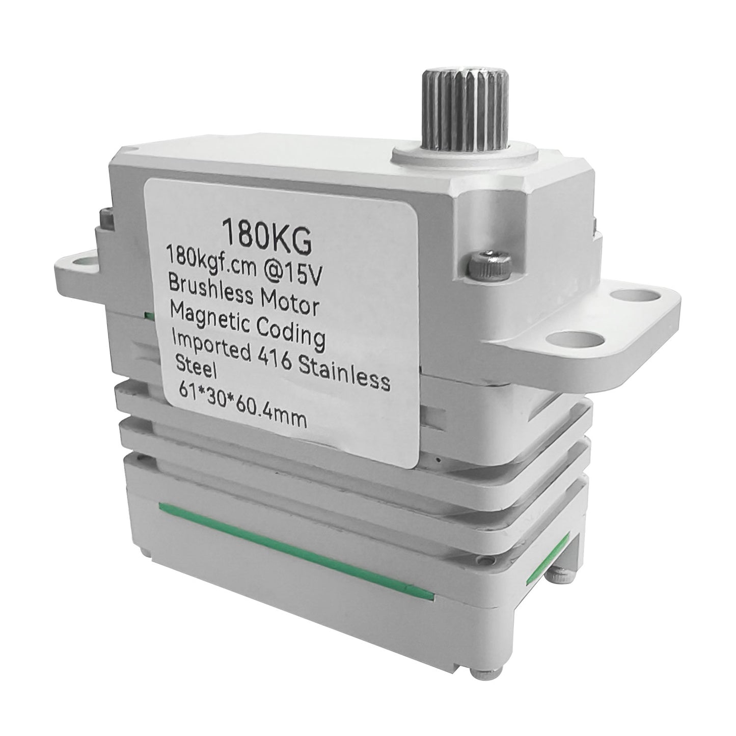 180kg High-Torque Brushless Motor Servo Stainless Steel Gears Aluminum Alloy Case 100HV IP56/IP67 Waterproof Servo for RC Aircraft, Drones, Cars, Boats