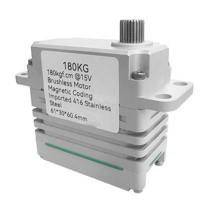 180kg High-Torque Brushless Motor Servo Stainless Steel Gears Aluminum Alloy Case 100HV IP56/IP67 Waterproof Servo for RC Aircraft, Drones, Cars, Boats