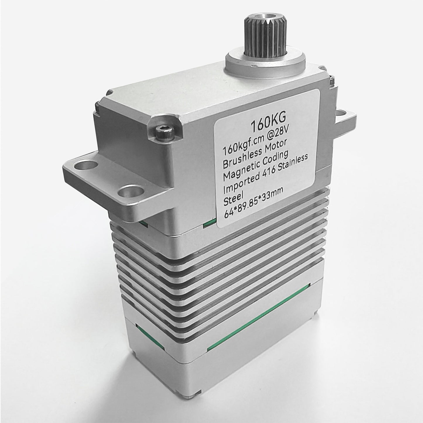 160KG High Torque Brushless Motor waterproof Alu alloy case 220° DIGITAL Servo