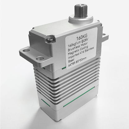 160KG High Torque Brushless Motor waterproof Alu alloy case 220° DIGITAL Servo