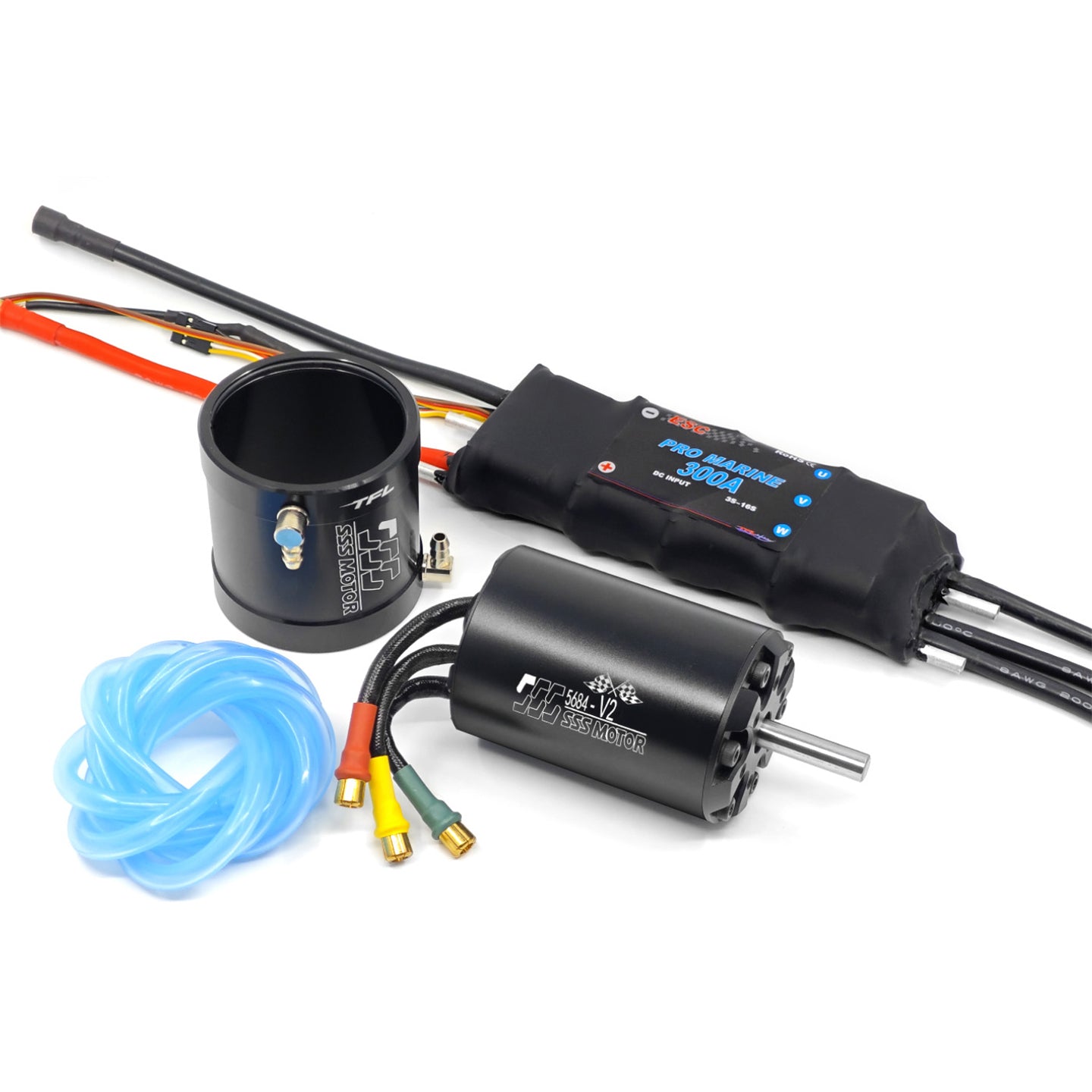 TFL 56 V2 KV800/500/390/230 SSS Motor with Seaking V4 300A ESC for RC Model Boat