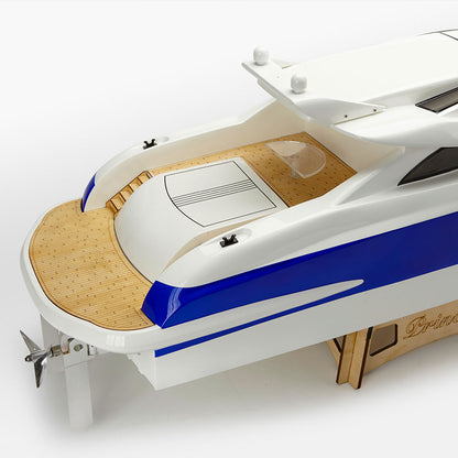 TFL 1305 Princess BWS 30°N 30CC Engine with Φ6.35mm Dual Rudder System Fiber Glass Gas RC Boat (ARTR Version)