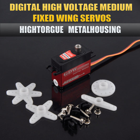 GDW Digital Servo Digital High Voltage Medium Fixed Wing Servos Hightorgue Metalhousing