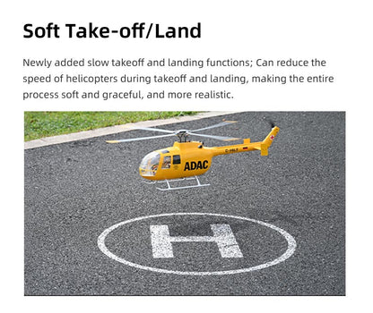 Flywing RTF BO105 470 V3 ADAC 10CH RC Helicopter With ACE Flight Control