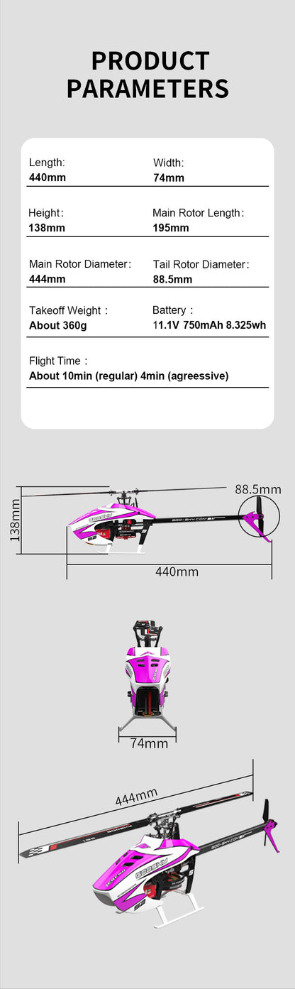 Goosky S2 MAX Dual Brushless Direct Drive High Performance Aerobatic Helicopter RTF