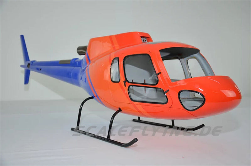 700 AS-350 Blue Orange RC Helicopter Fuselage 700 Size News V2 Version Kit Model