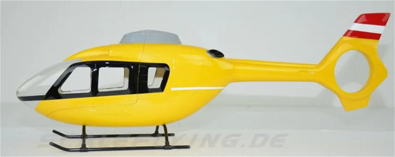 Yellow EC-135 Painting 500 Size Austria RC Helicopter Fuselage EC135 Scale