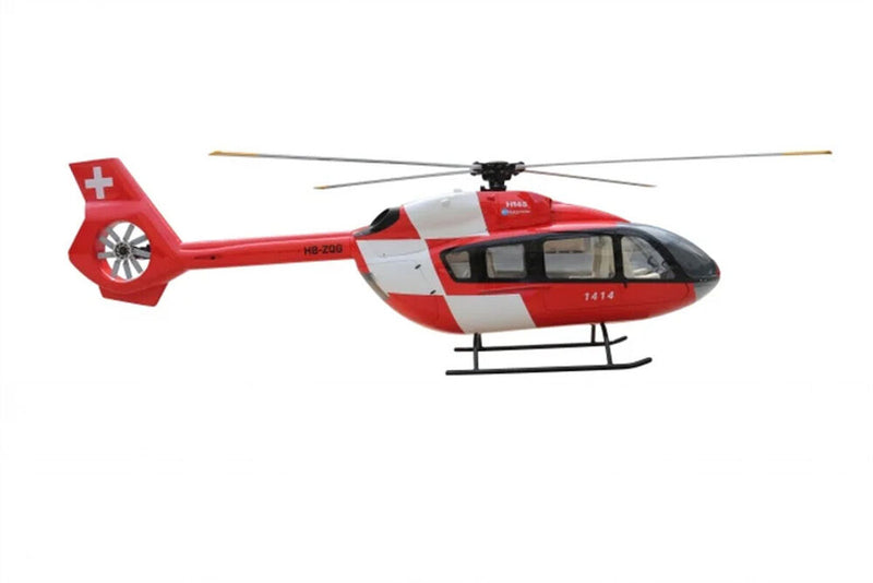 800 EC-145 T2 ARF REGA R/C Helicopter Fuselage 800 Size Red White Kit Version