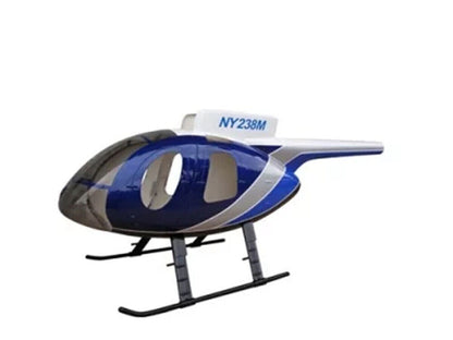 RC Helicopter MD500E Pre-Painted Fuselage for Police Blue Painting 250 Size
