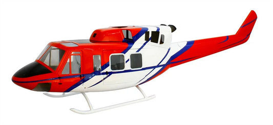 212 ARF Fire Rescue 800 B RC Helicopter Fuselage 800 Size Bell212 White Red Kit