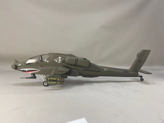 500 Military Drab AH-64 RC Helicopter Fuselage 500 Size Green Painting Apache