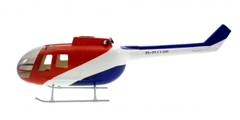 450 BO-105 Red Bull RC Body MBB BO-105 Painting to fit Thundertiger Titan E325