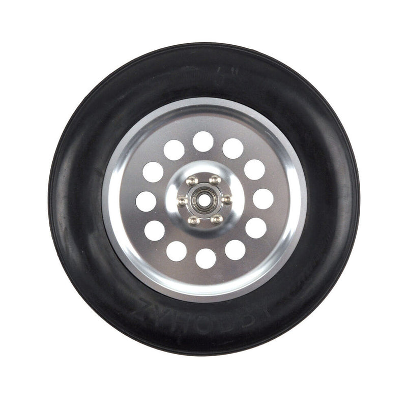 1PCS 5 inch 6inch Rubber Aluminum Wheel Hubs for RC Airplane Models