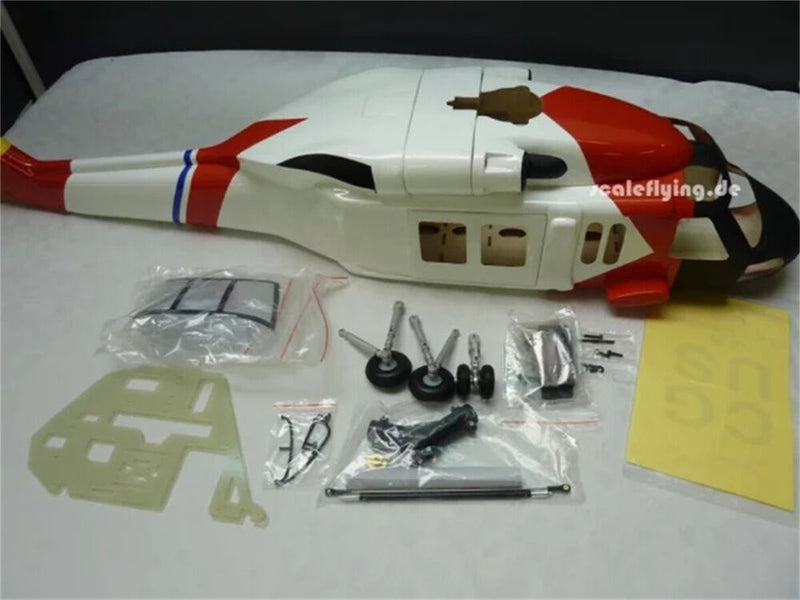 HH-60 500 Coast Guard RC Helicopter Fuselage 500 Size JAYHAWK HH60 Fuselage