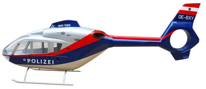 Police Austria 800 EC-135 ARF RC Helicopter Fuselage EC135 T2 Austria Kit