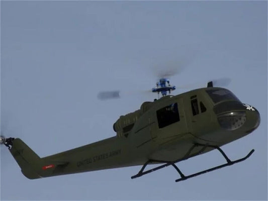Olive Green 500 UH-1 Military RC Helicopter Fuselage 500 Size Fuselage-