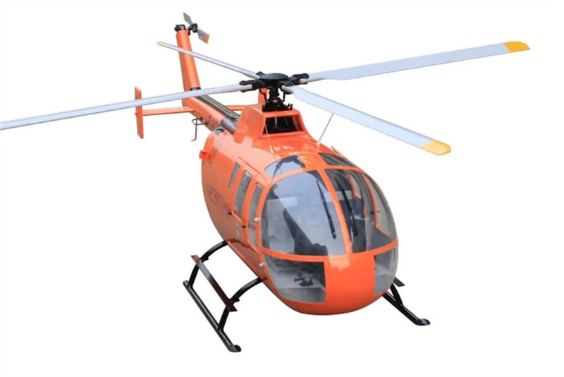 800 BO-105 ARF Luftrettung RC Helicopter Fuselage 800 Size BO-105 Orange Kit