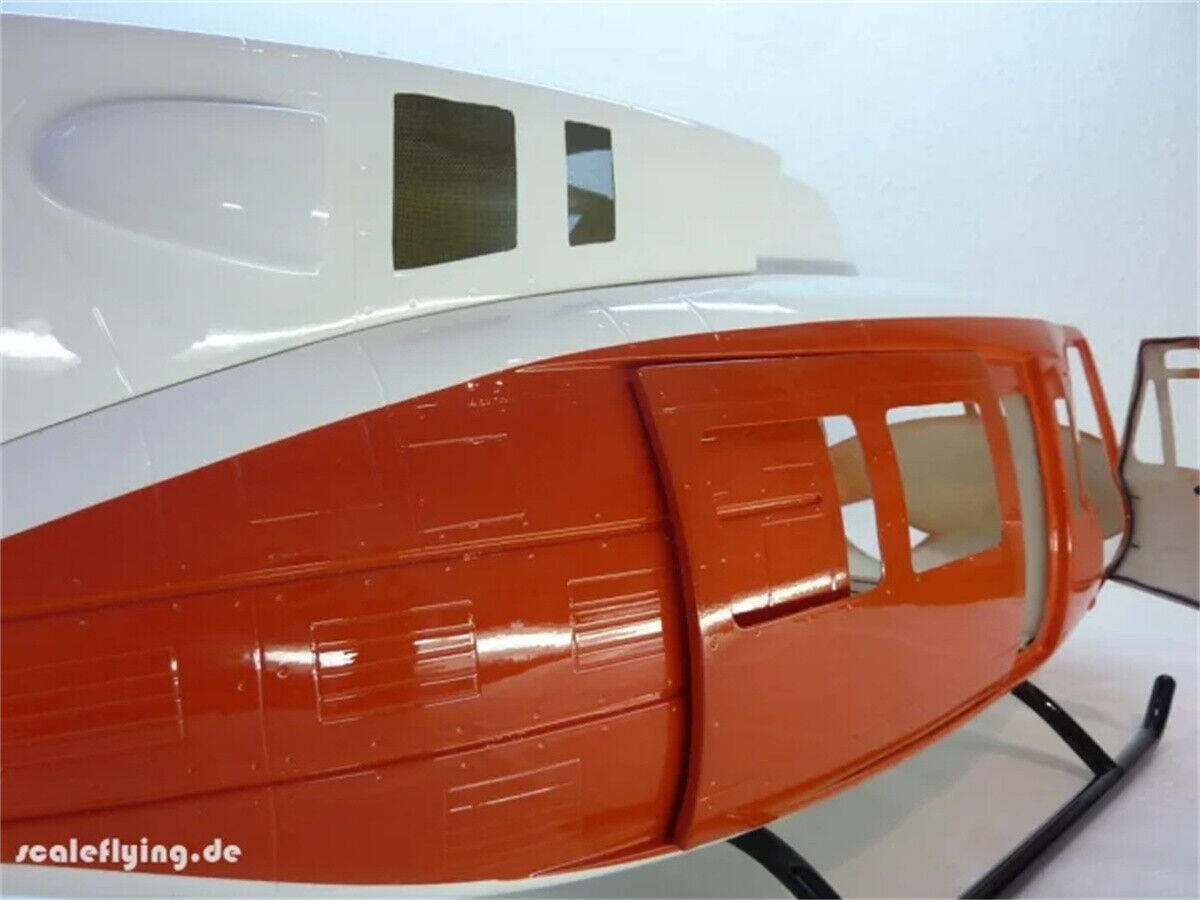 600 UH-1N Rescue RC Helicopter Fuselage 600 Size Bell UH-1N Rescue Painting Toys