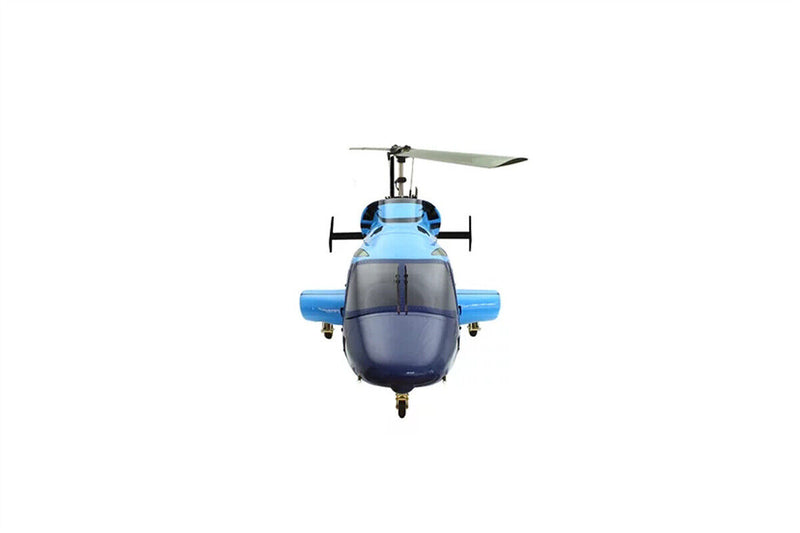 B 222 800 ARF Blue Black RC Helicopter Fuselage 800 Size Bell 222 V2 Kit Version