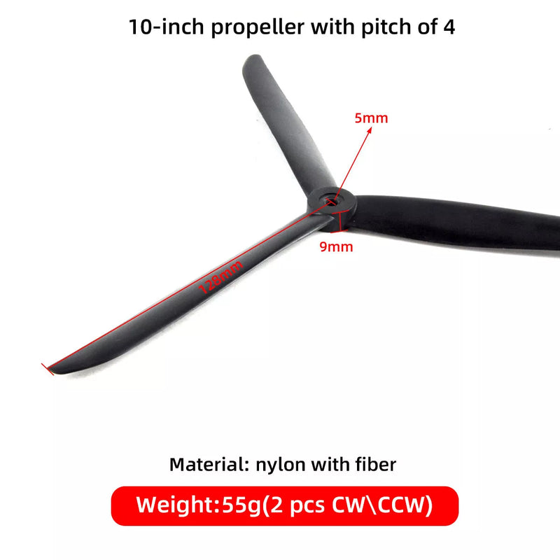 1 pair ZYhobby 7/10 inch Nylon carbon fiber propeller for FPV Drone+Racing Drone