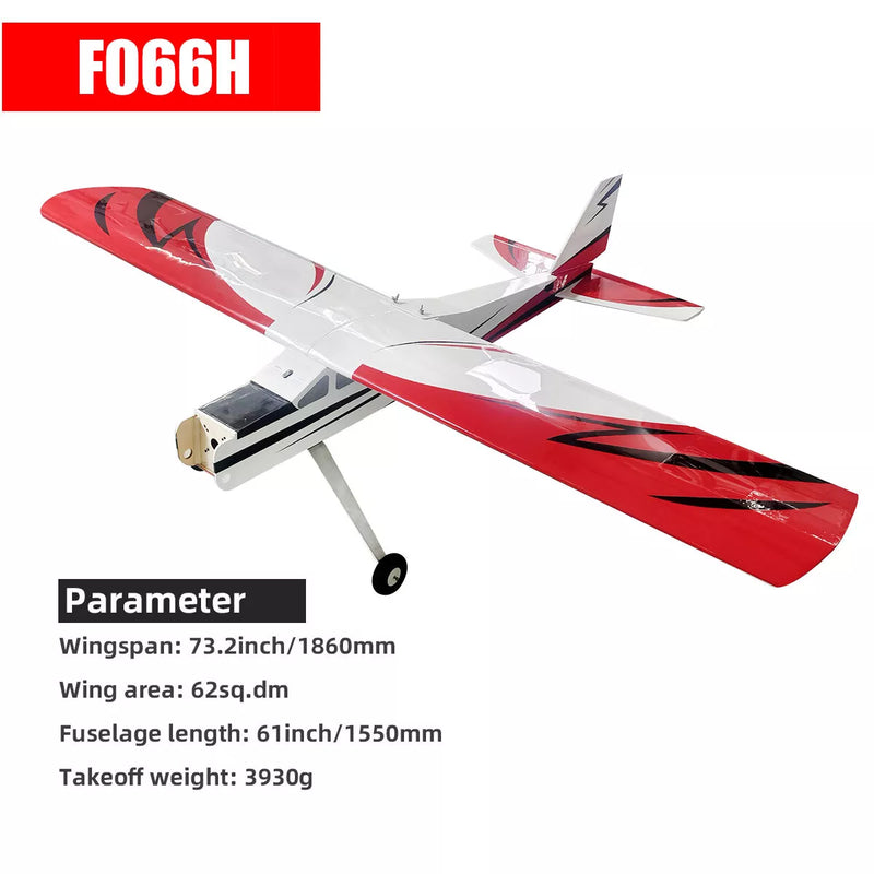 FALCON TRAINER F066 73.2in Fixed Wing White red RC Model Airplane-ARF version