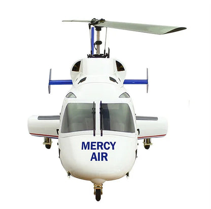 Mercy Flight 800 B 222 ARF RC Helicopter Fuselage Bell222 V2 Kit Version Blue