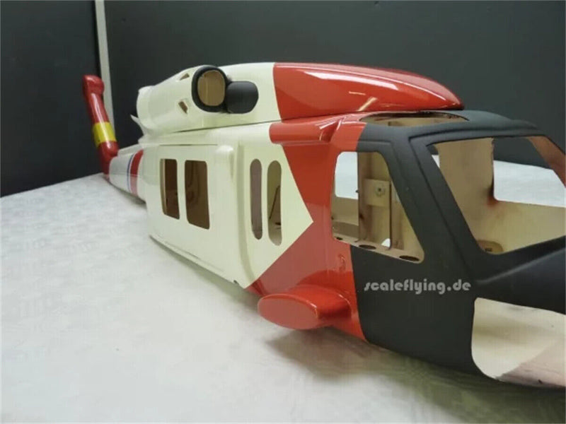HH-60 500 Coast Guard RC Helicopter Fuselage 500 Size JAYHAWK HH60 Fuselage
