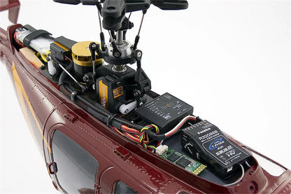 470 Red Gold RC Helicopter Fuselage B 407 ARF Kit Version Take Off