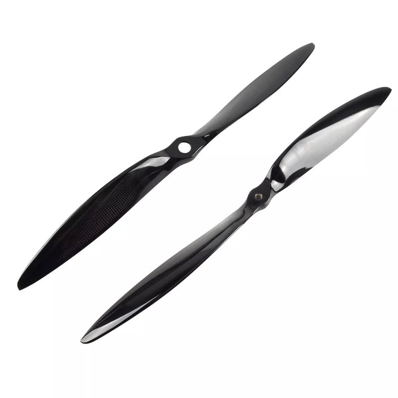 1 Pair of 20*20 and 22*22 Carbon Fiber 2-Blade Propellers CW CCW for F3A RC Models