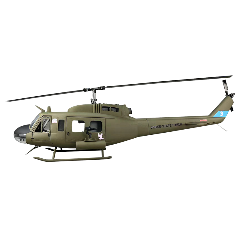 800 UH-1D Army ARF RC Helicopter Fuselage 800 Size UH1D SM2.0 Military Kit