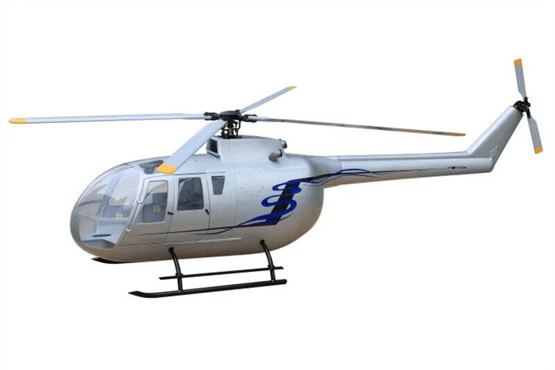 800 bo-105 ARF FTO RC Helicopter Fuselage 800 bo-105 kit hsm800 silver blue