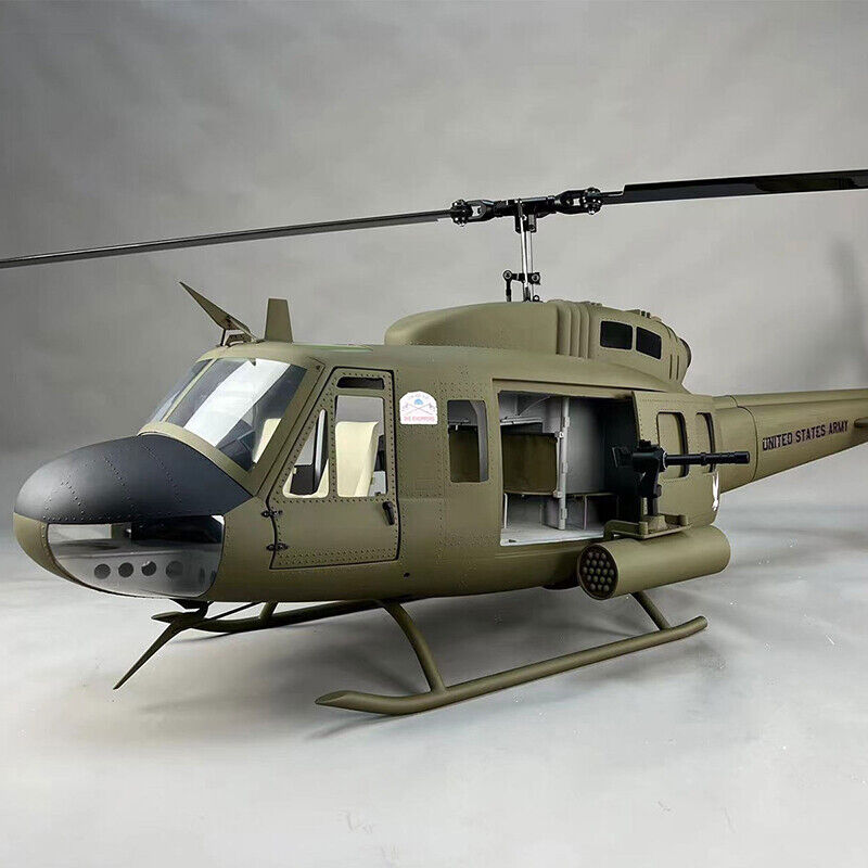 800 UH-1D Army ARF RC Helicopter Fuselage 800 Size UH1D SM2.0 Military Kit