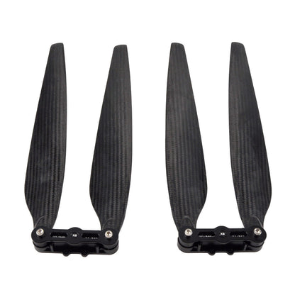 1 pair of carbon folding paddles fits Hobbywing X8/X8plus/X9/X9Max/X11 power systems