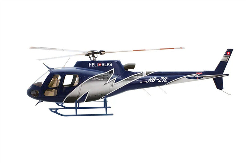 700 Heli Alps AS-350 RC Helicopter Fuselage Blue V2 Version with Mechanical